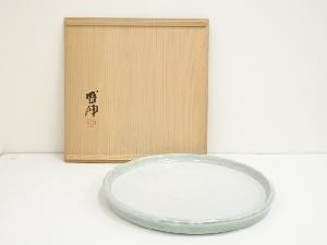 京焼　木村盛伸造　木野二彩大皿（共箱）